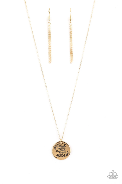 Paparazzi All You Need Is Trust - Gold Necklace
