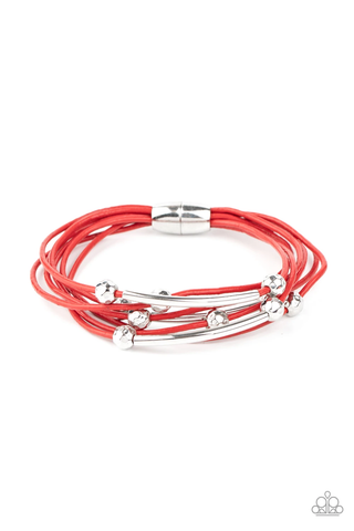 Paparazzi Magnetically Modern - Red Bracelet