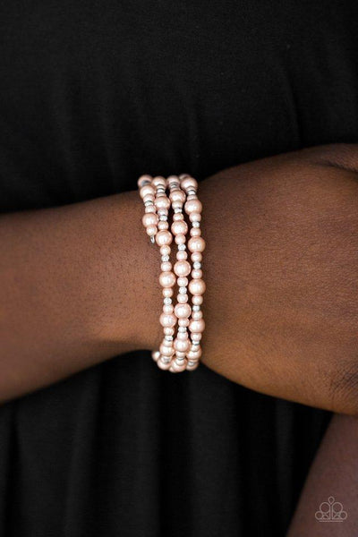 Paparazzi Classic Confidence - Brown Bracelet