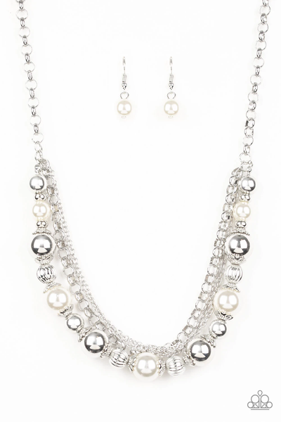 Paparazzi 5th Avenue Romance - White Necklace