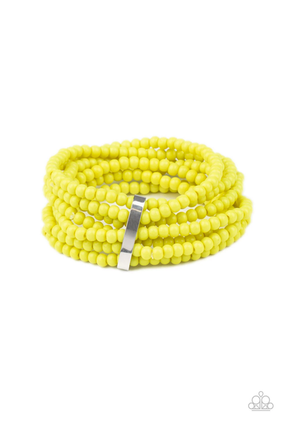 Paparazzi Thank Me LAYER - Yellow Bracelet