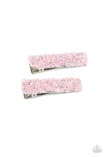 Paparazzi HAIR Comes Trouble - Pink Hair Clip
