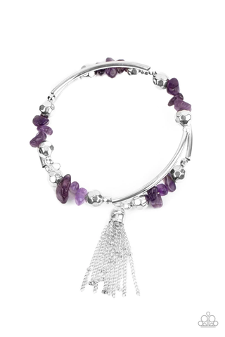 Paparazzi Mineral Mosaic - Purple Bracelet