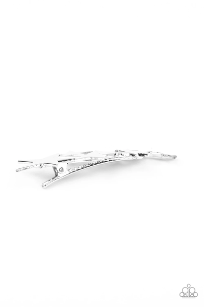 Paparazzi She STAR-ted It! - Silver Hair Clip