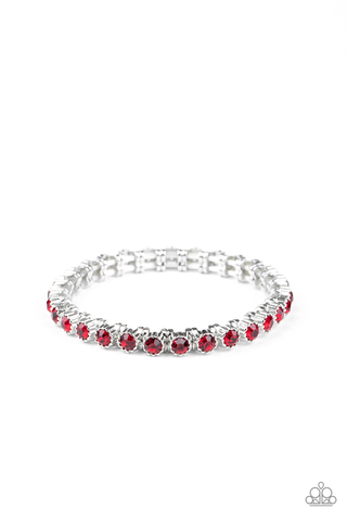 Paparazzi Starry Social - Red Bracelet