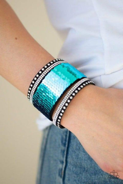 Paparazzi Heads or Mermaid Tails - Blue Bracelet