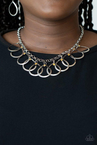 Paparazzi Drop by Drop - Yellow Necklace