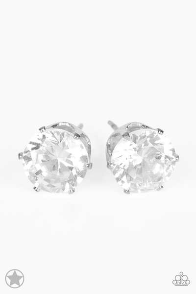 Paparazzi Just In TIMELESS - White Earrings