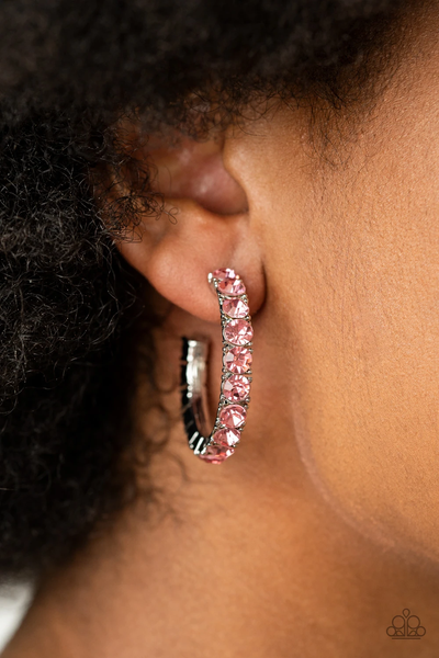 Paparazzi CLASSY is in Session - Pink Earrings