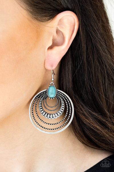 Paparazzi Southern Sol - Blue Earrings