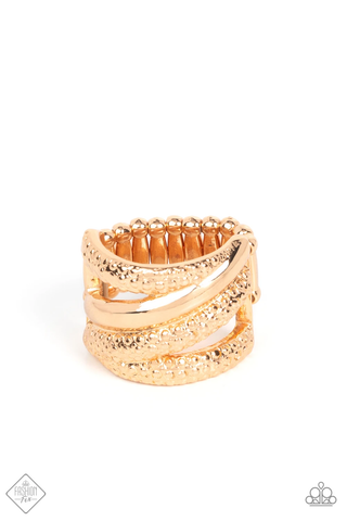 Paparazzi Contemporary Convergence - Gold Ring