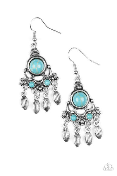 Paparazzi No Place Like HOMESTEAD - Blue Earrings