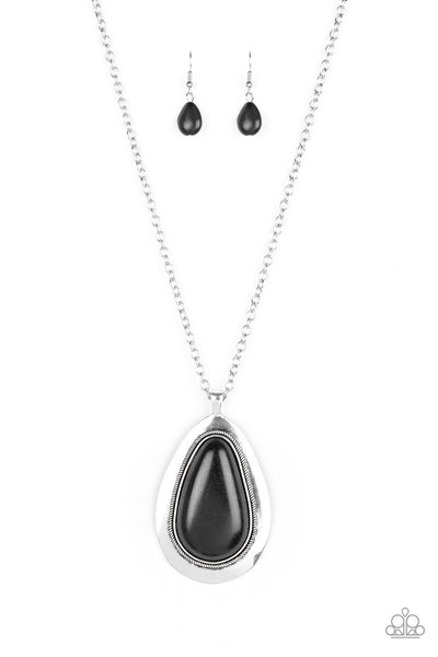 Paparazzi BADLAND to The Bone - Black Necklace