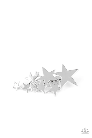 Paparazzi She STAR-ted It! - Silver Hair Clip