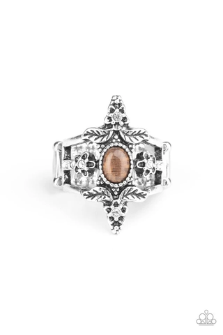 Paparazzi Fleur de Fancy - Brown Ring