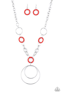 Paparazzi HOOP du Jour - Red Necklace