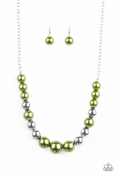 Paparazzi Take Note - Green Necklace