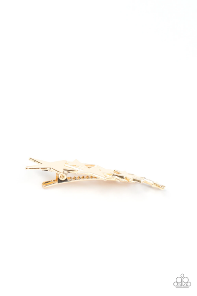 Paparazzi She STAR-ted It! - Gold Hair Clip