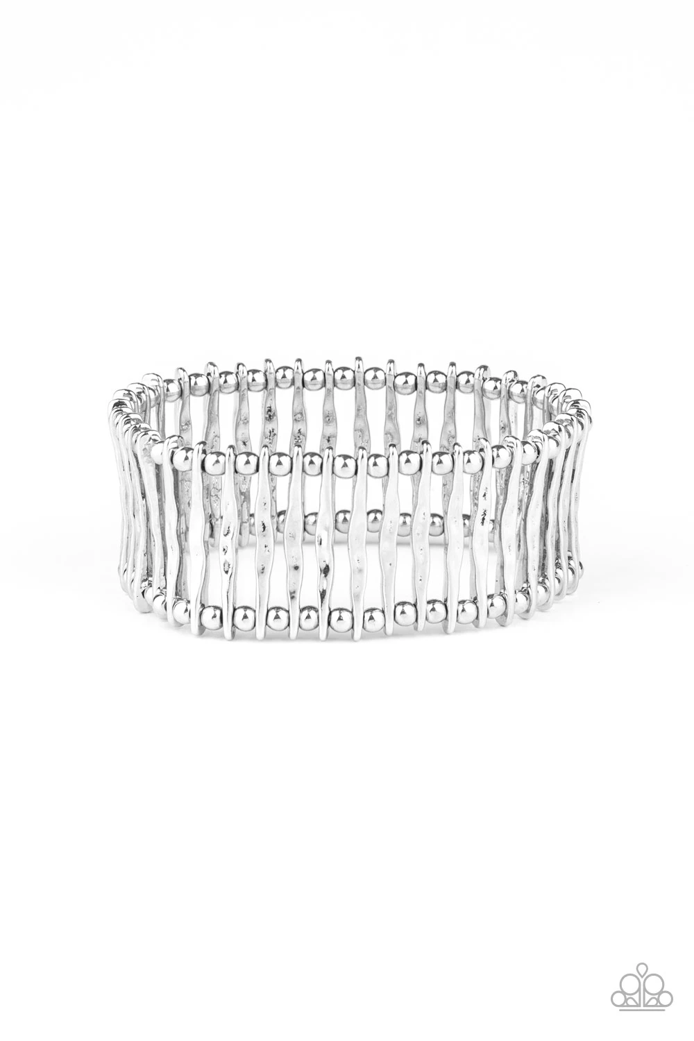 Paparazzi Rustic Rebellion - Silver Bracelet
