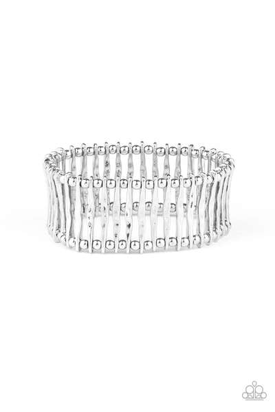 Paparazzi Rustic Rebellion - Silver Bracelet