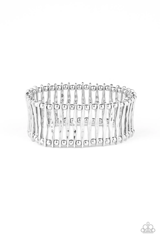 Paparazzi Rustic Rebellion - Silver Bracelet