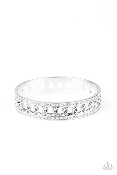 Paparazzi Couture Court - White Bracelet