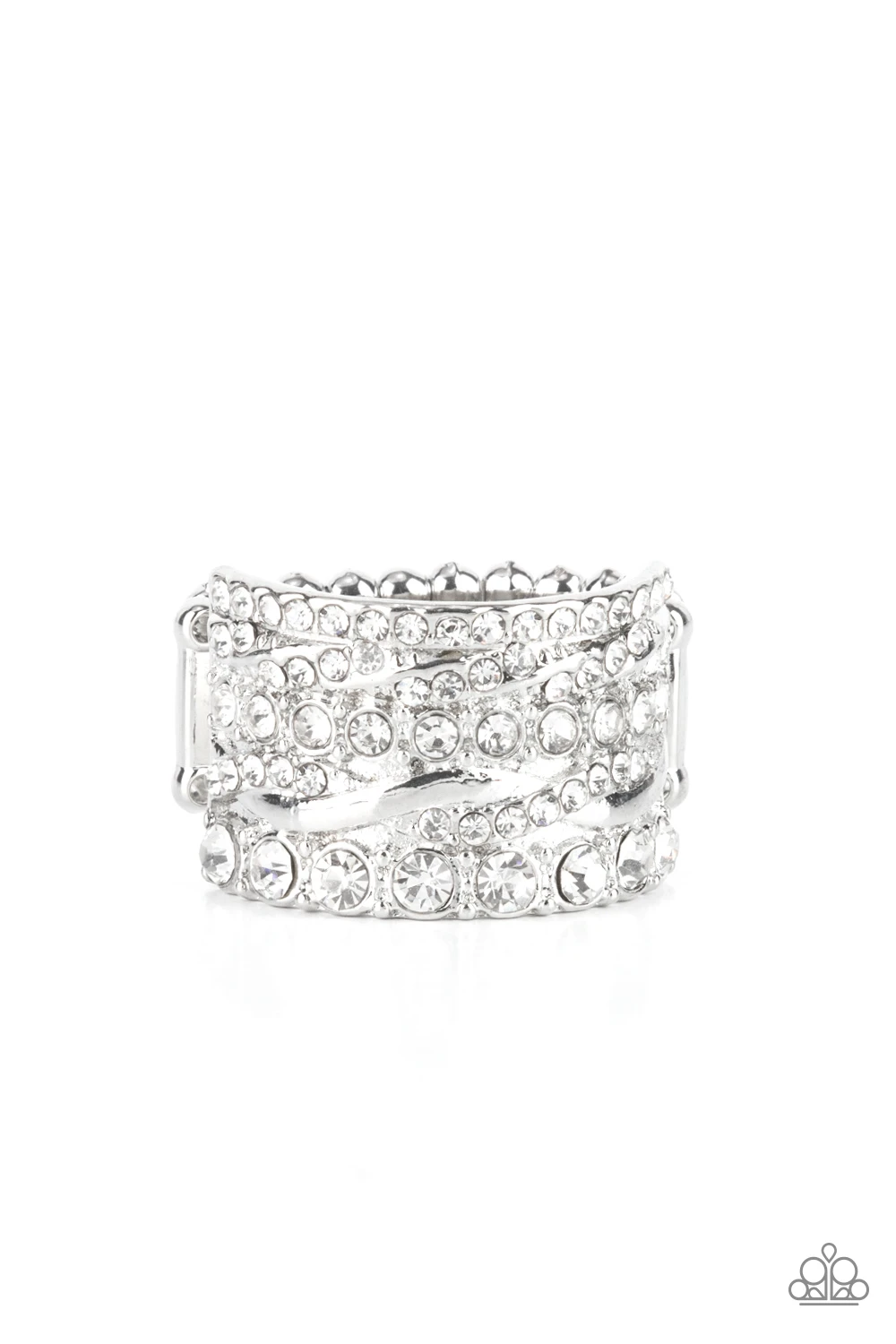 Paparazzi Exclusive Elegance - White Ring