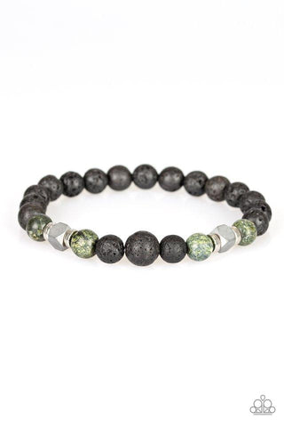 Paparazzi Strength - Green Bracelet