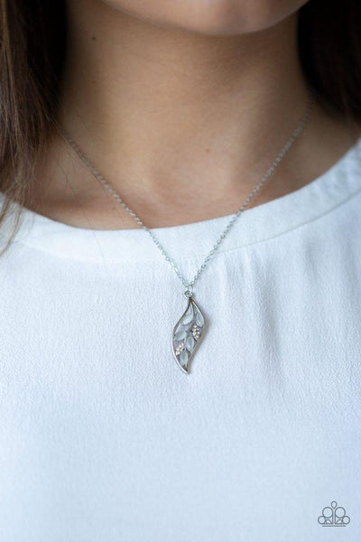Paparazzi Let STEM Talk - White Necklace