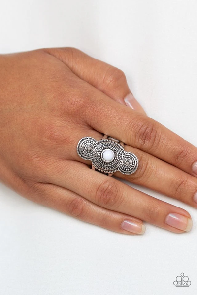 Paparazzi Desert Mandalas - White Ring