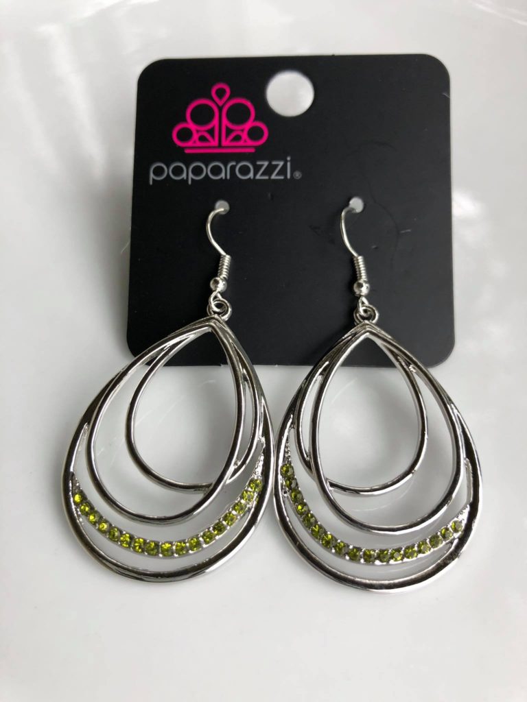 Paparazzi Start Each Day With Sparkle - Green Earrings