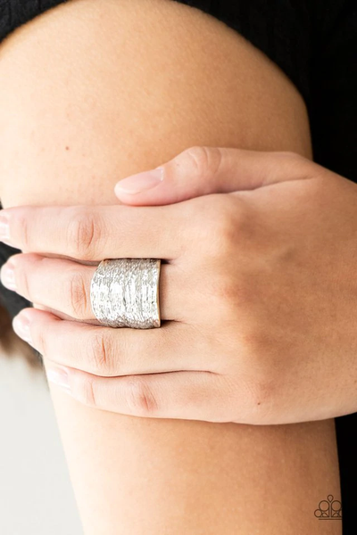 Paparazzi Paleo Patterns - Silver Ring