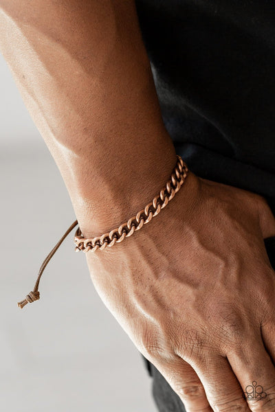 Paparazzi Tiebreaker - Copper Bracelet