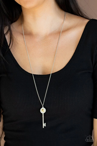 Paparazzi Secret Shimmer - Yellow Necklace
