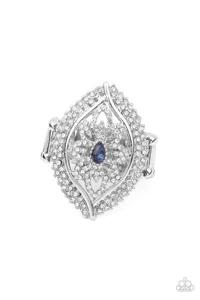 Paparazzi Glammed Up Gardens - Blue Ring