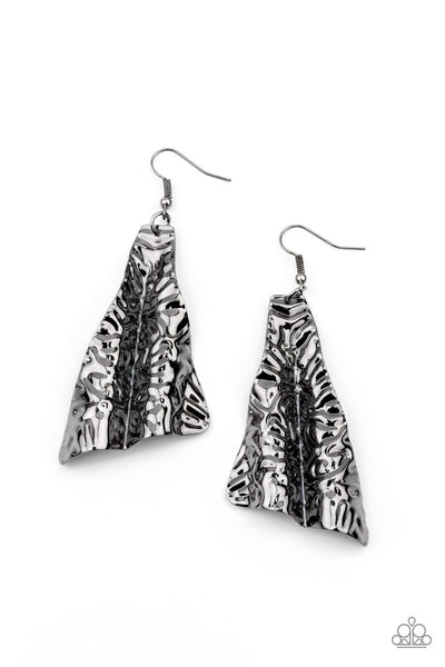 Paparazzi How FLARE You! - Black Earrings