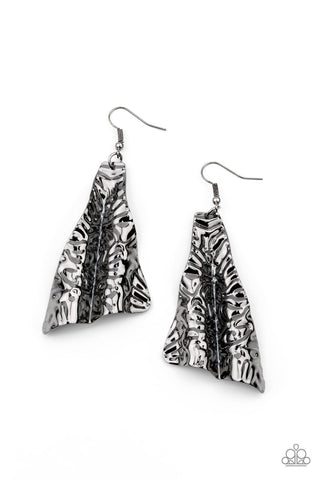 Paparazzi How FLARE You! - Black Earrings