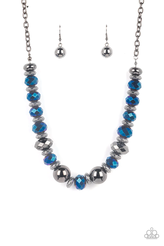 Paparazzi Interstellar Influencer - Blue Necklace