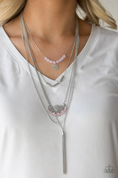 Paparazzi Malibu Mixer - Pink Necklace