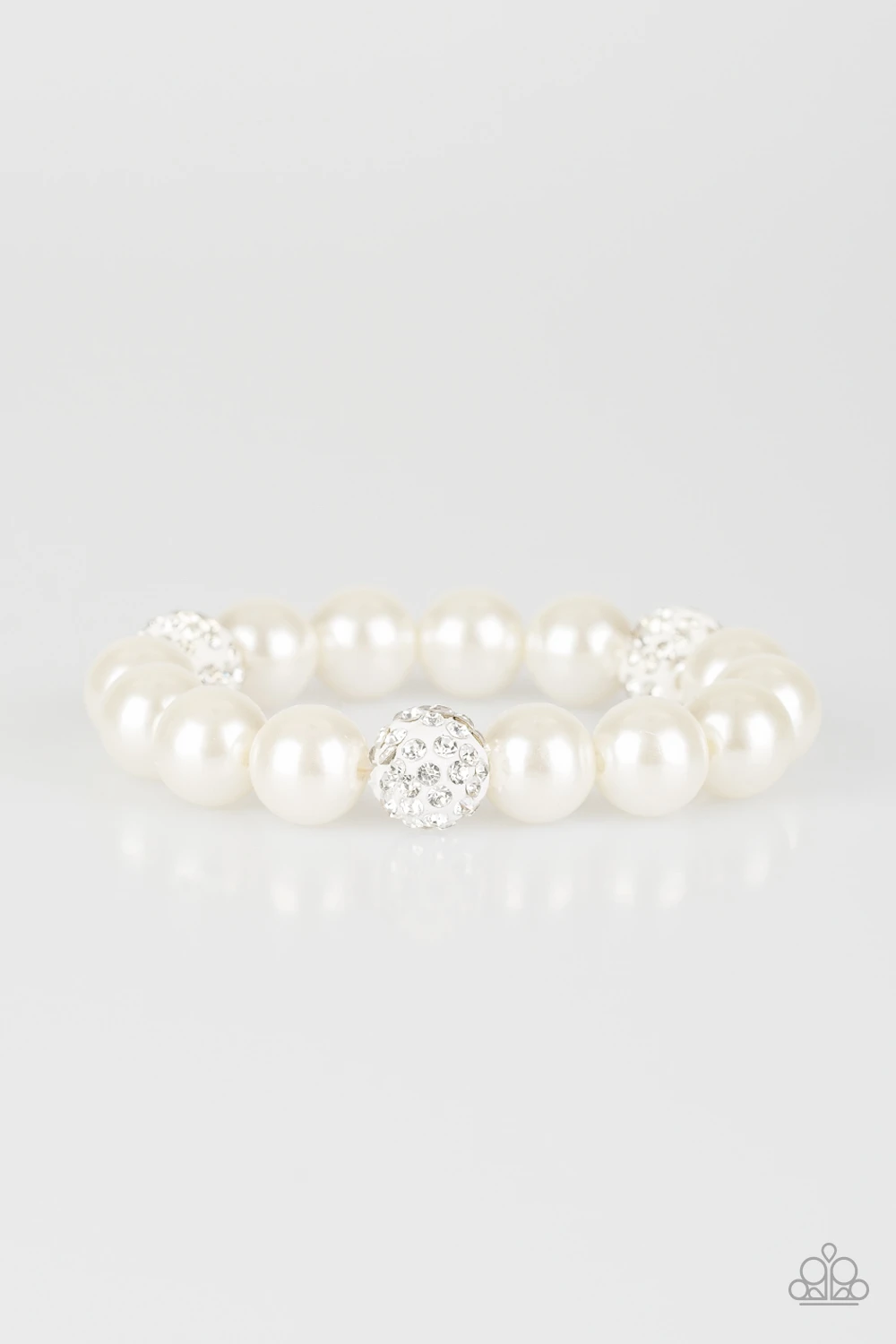 Paparazzi Cake Walk - White Bracelet