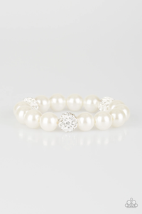 Paparazzi Cake Walk - White Bracelet