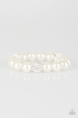 Paparazzi Cake Walk - White Bracelet