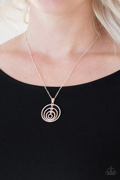 Paparazzi Upper East Side - Rose Gold Necklace