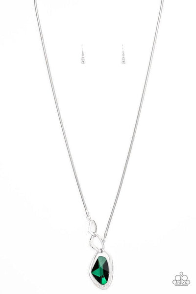 Paparazzi Optical Opulence - Green Necklace