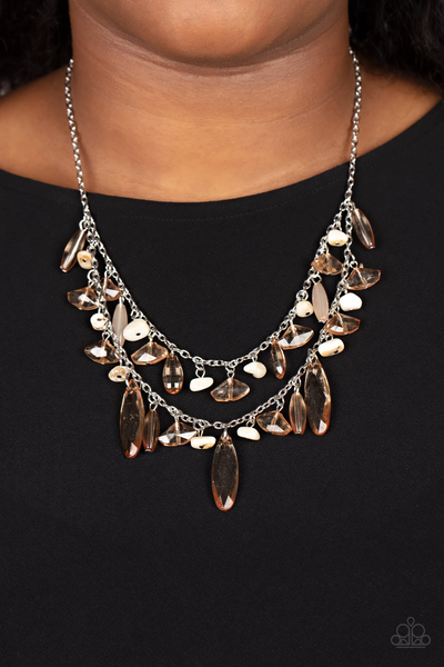 Paparazzi Candlelit Cabana - Brown Necklace