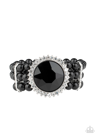 Paparazzi Speechless Sparkle - Black Bracelet