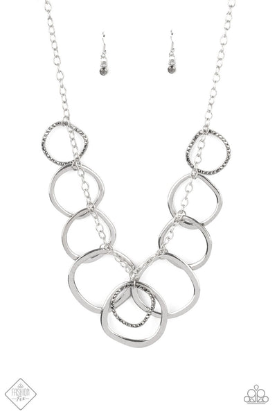 Paparazzi Dizzy With Desire - Silver Necklace