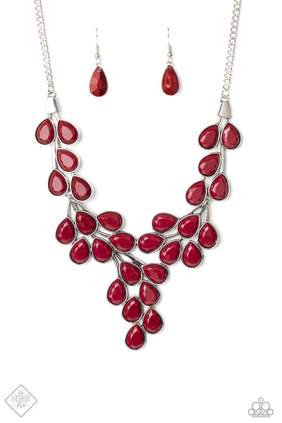 Paparazzi Eden Deity - Red Necklace