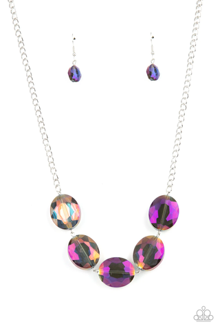 Paparazzi Cosmic Closeup - Purple Necklace