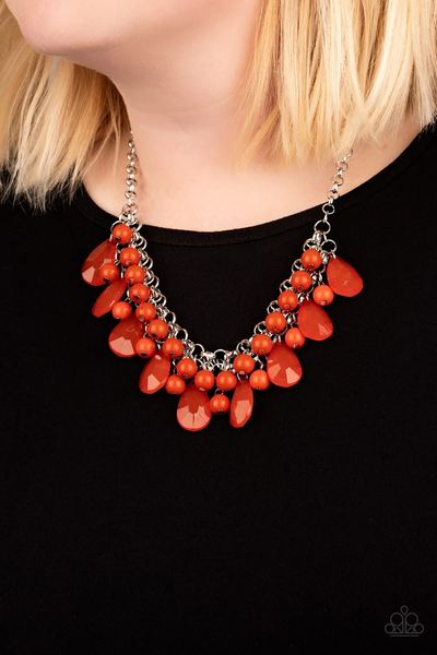 Paparazzi Endless Effervescence - Orange Necklace